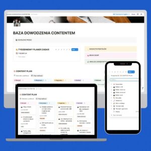 Baza dowodzenia contentem - szablon do planowania treści (Notion)