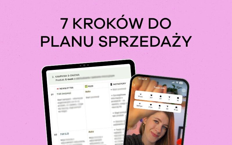 7 kroków do skutecznego planu sprzedaży na IG – webinar